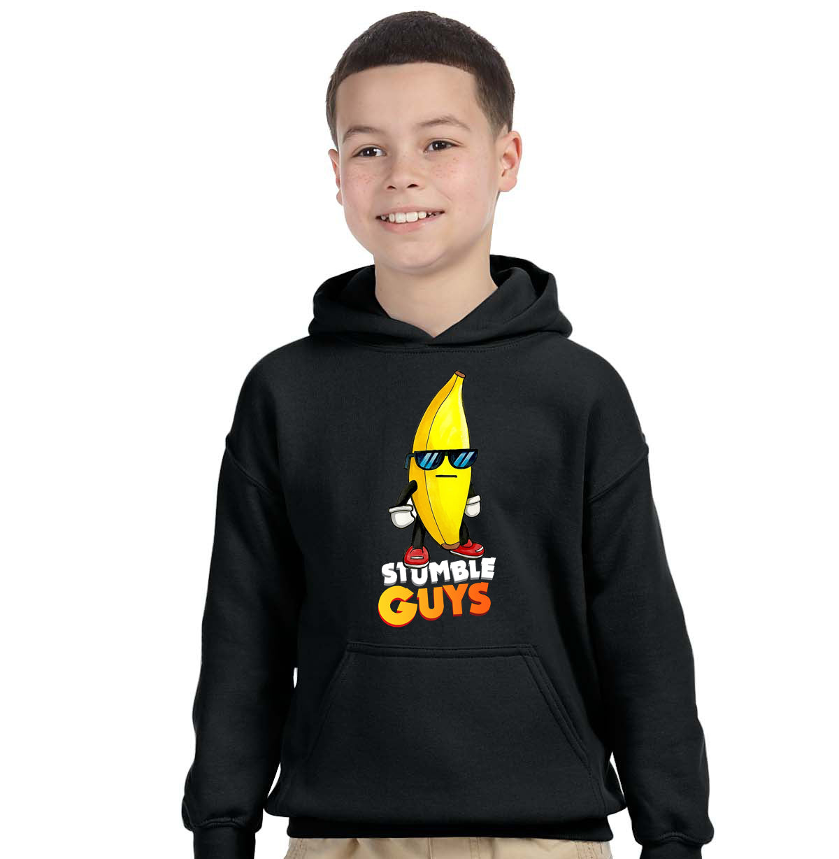 Felpa di Stumble Guys Banana Guy - Cappuccio o Girocollo