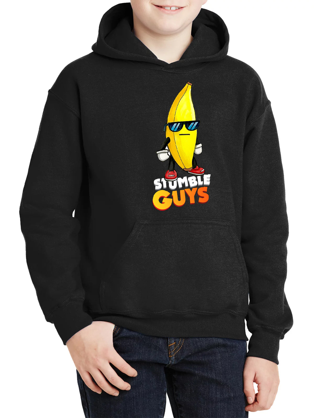Felpa di Stumble Guys Banana Guy - Cappuccio o Girocollo